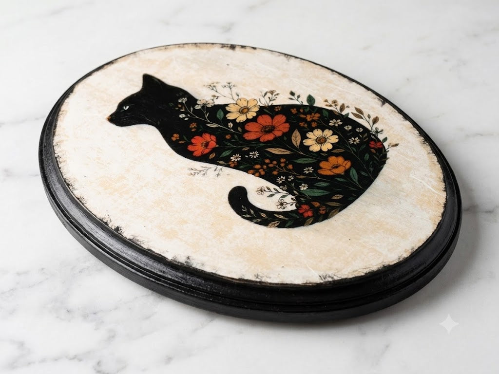 Oval Boho Cat Riser
