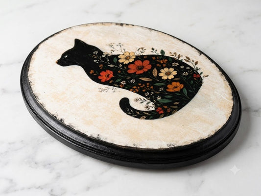 Oval Boho Cat Riser