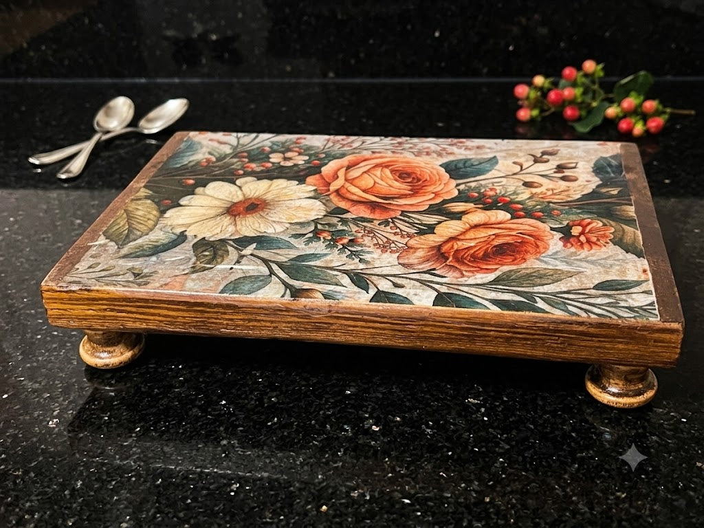 French Country Floral Riser